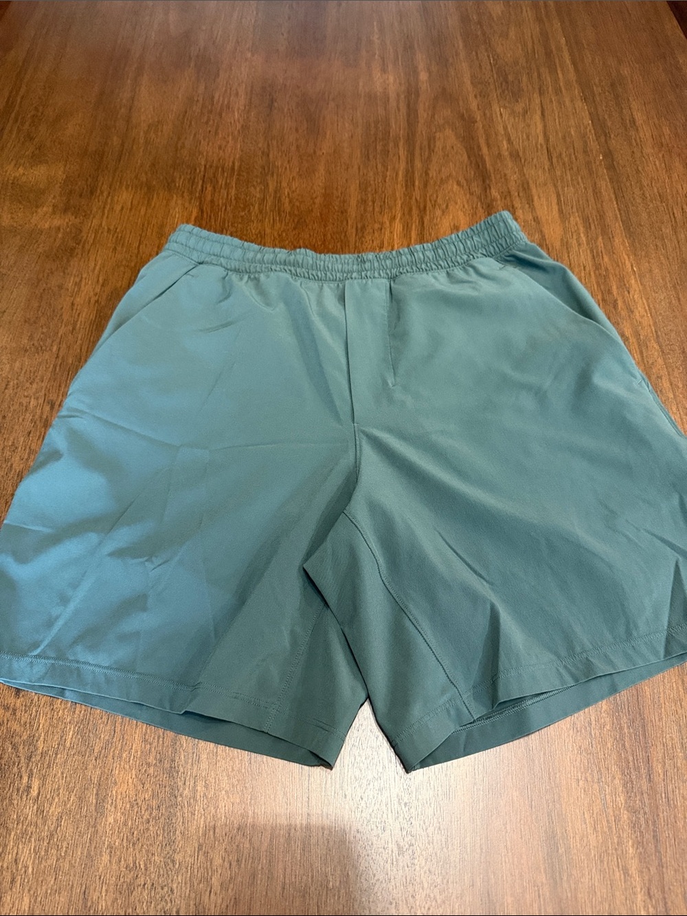 Lululemon Men’s Pace Breaker Linerless Short 7" Medium Green - Picture 3 of 5